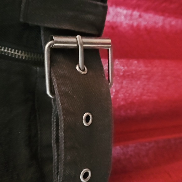 Forever 21 Black Denim Bomber Jacket - Picture 3 of 6